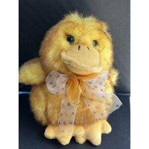DanDee Realistic Yellow Chick Collectors Choice With Bow